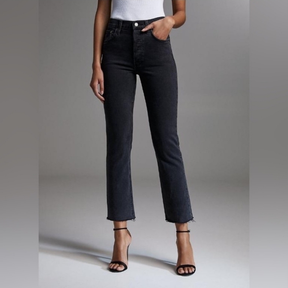 Aritzia Denim Forum The Arlo Hi-rise Straight Jeans 28L Sz 28